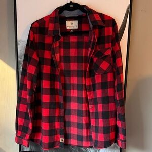 Legendary Whitetails Red and Black Plaid Shirt